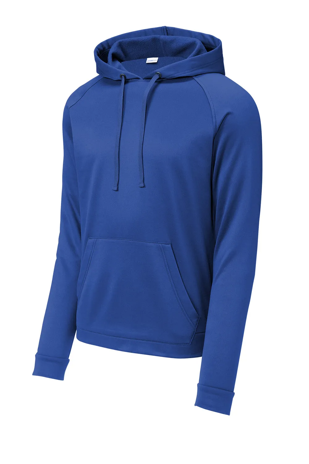 Sport-Tek Herren Re-Compete Fleece Anti-Static Kapuzenpullover Hoodie mit Kangaroo-Tasche - Echt Königsblau