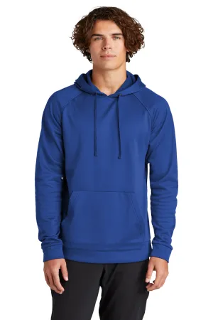 Sport-Tek Herren Re-Compete Fleece Anti-Static Kapuzenpullover Hoodie mit Kangaroo-Tasche - Echt Königsblau