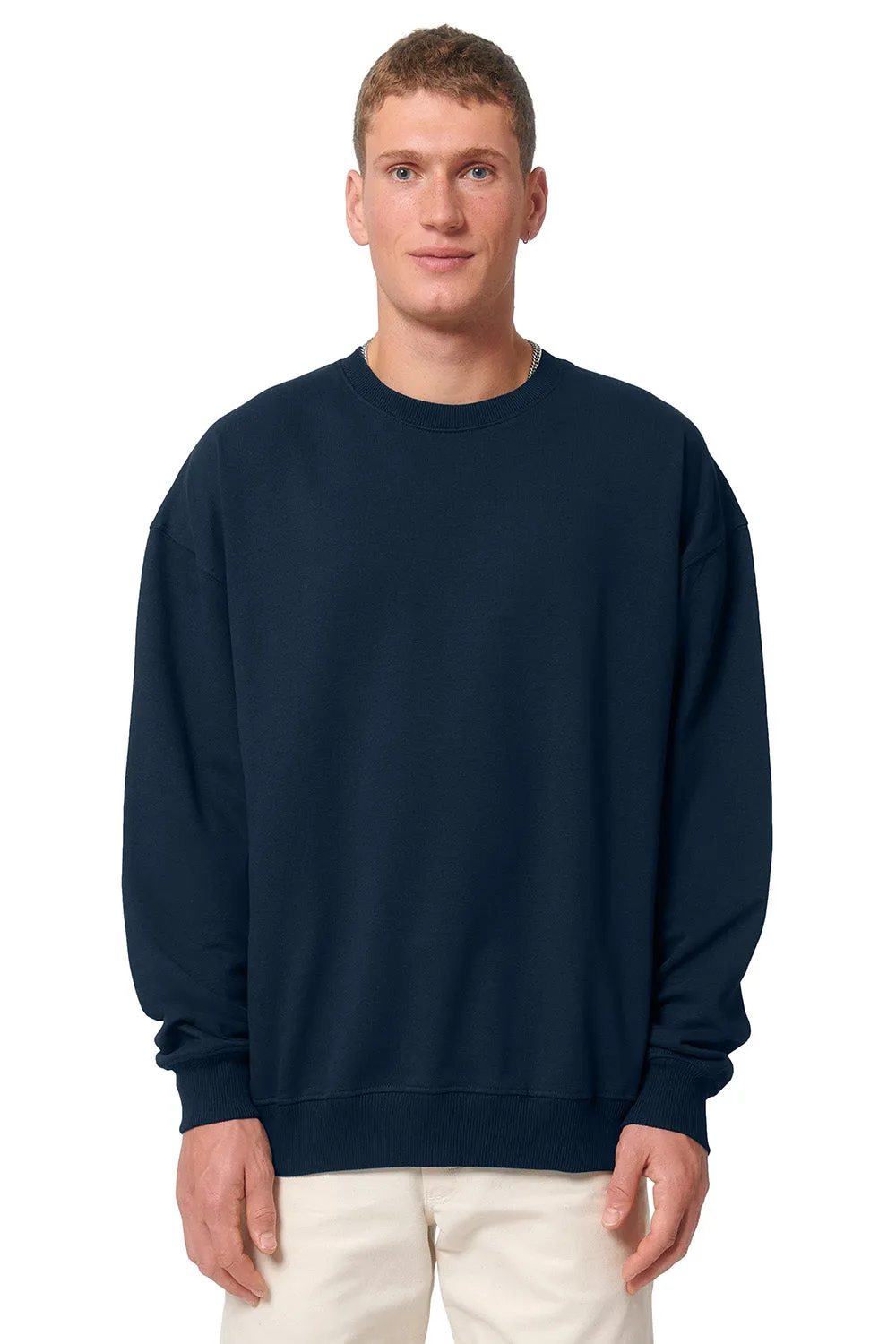 Stanley/Stella Herren Ledger Dry Crewneck Sweatshirt - Französisch Marineblau