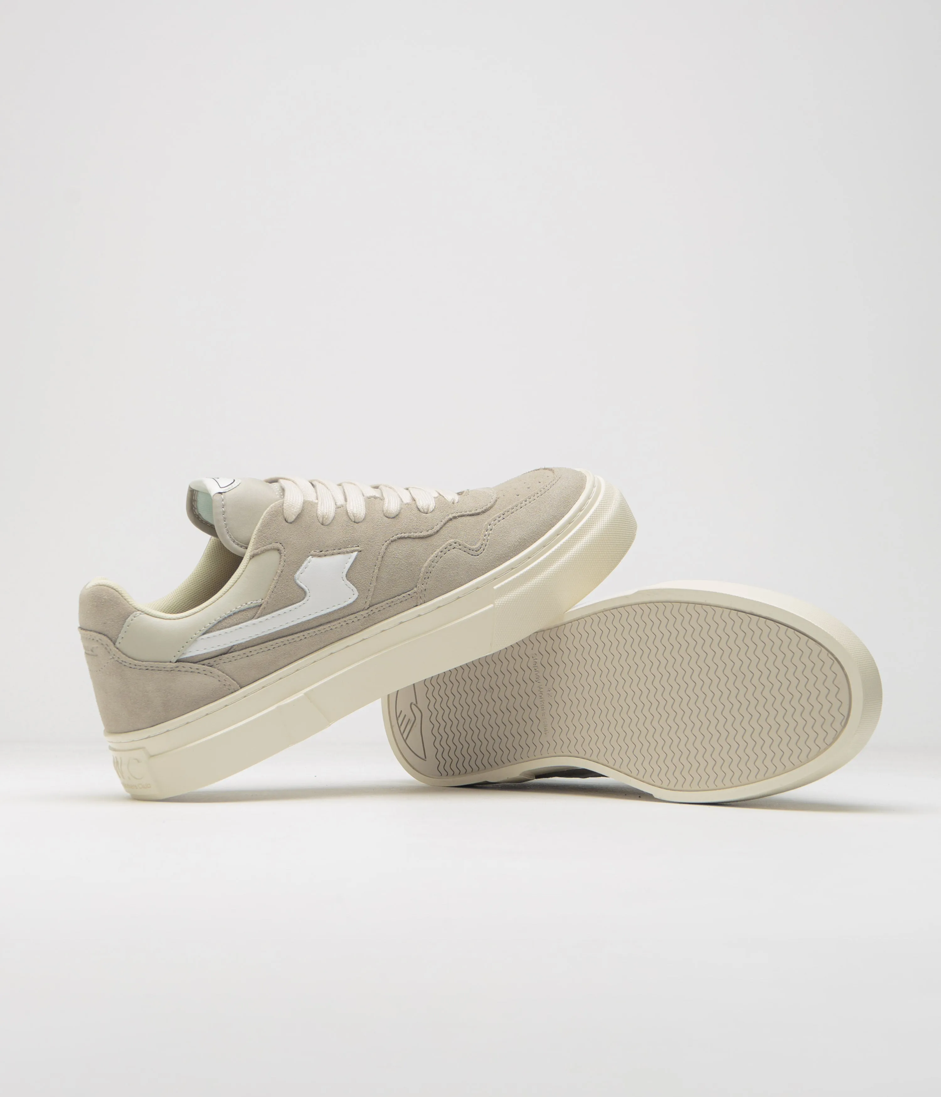 Stepney Workers Club Pearl S-Strike Wildlederschuhe - Hellgrau / Weiß Stepney Workers Club Schuhe