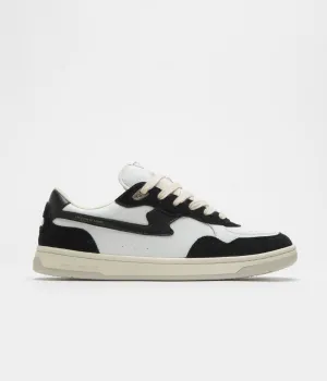 Stepney Workers Club Pro Cup 01 S-Strike Lederschuhe - Schwarz Weiß Stepney Workers Club Schuhe