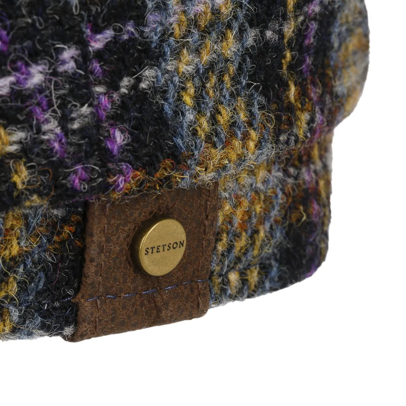 Stetson Accessories Hatteras Karo Harris Tweed Flachmütze von Stetson
