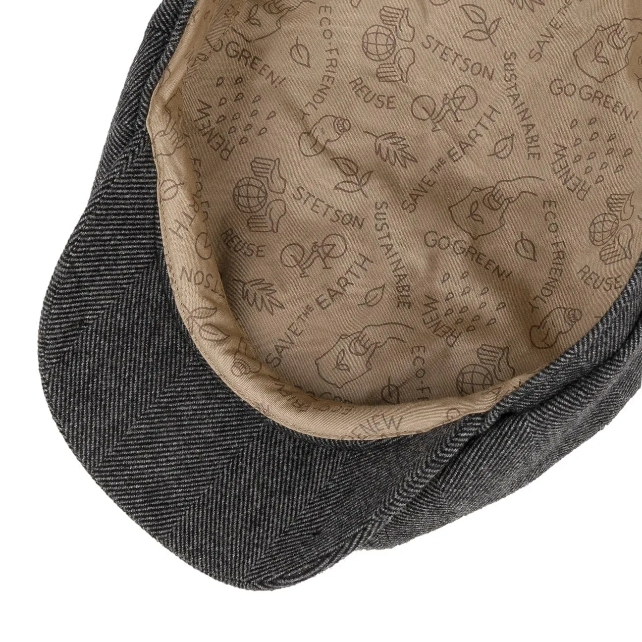 Stetson Accessories Hatteras Nachhaltige Kaschmir-Newsboy-Mütze von Stetson