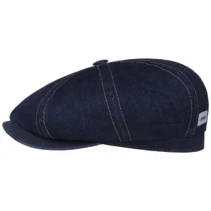 Stetson Accessories Hatteras Nachhaltige Denim Flachkappe von Stetson