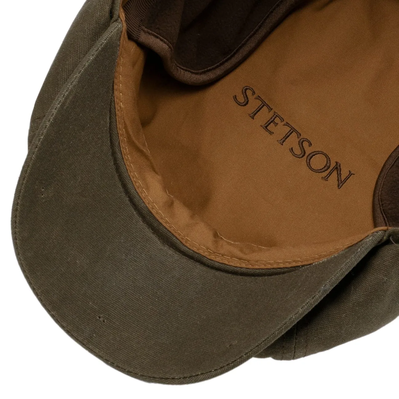 Stetson Accessories Hatteras Wachs Flachmütze mit Ohrenklappen von Stetson