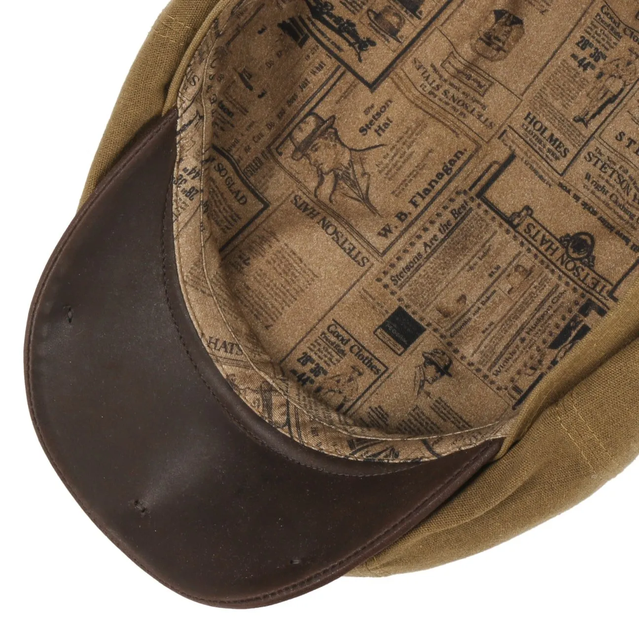 Stetson Accessories Hatteras Wachs-Kontrast Flachmütze von Stetson
