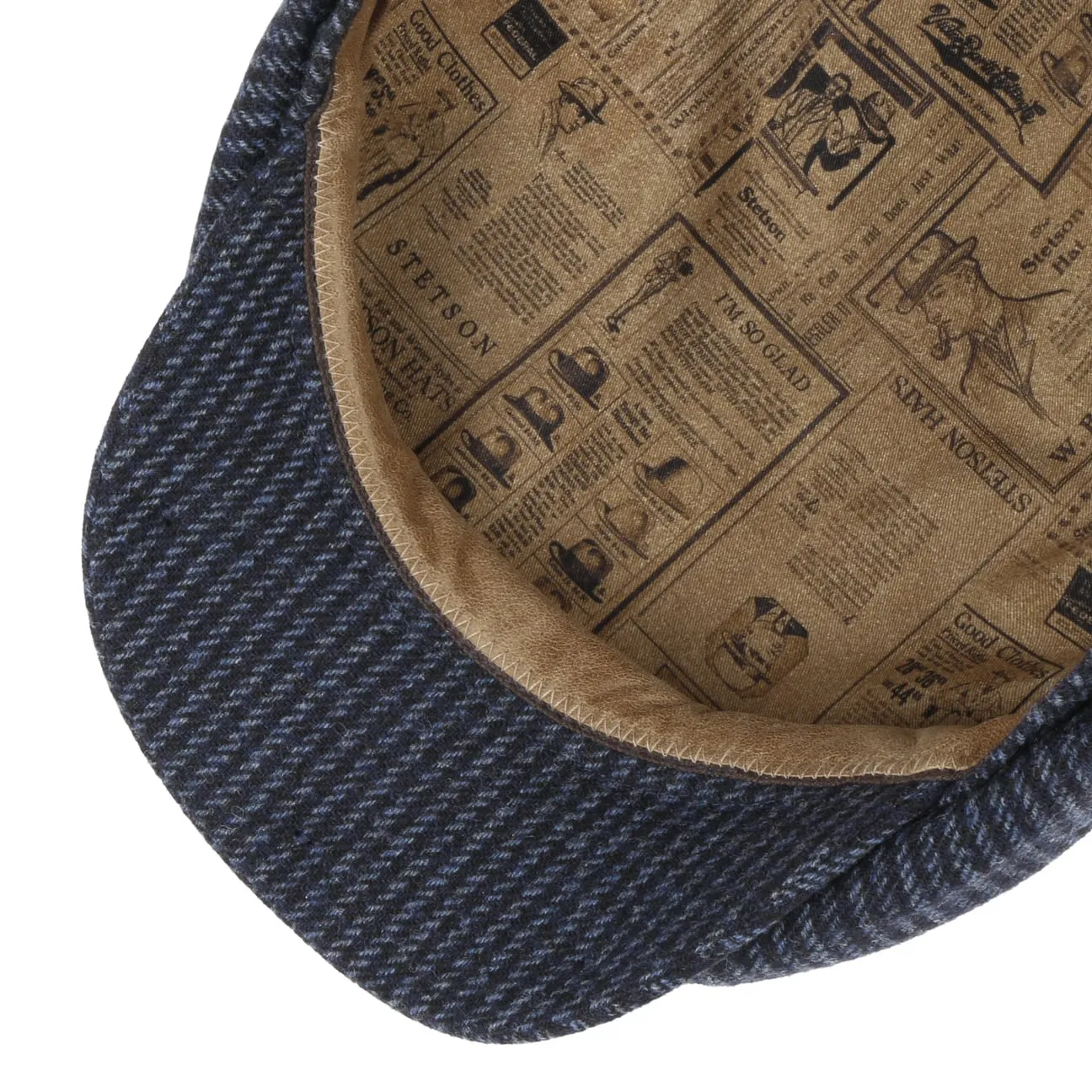 Stetson Accessories Hatteras Wollstreifen Flachkappe von Stetson