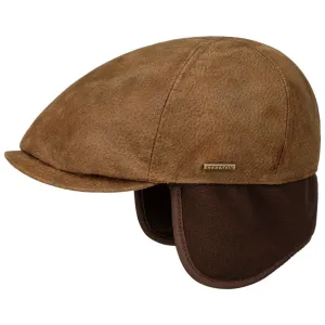 Stetson Accessories Schweinsleder Flachmütze mit Ohrenklappen von Stetson
