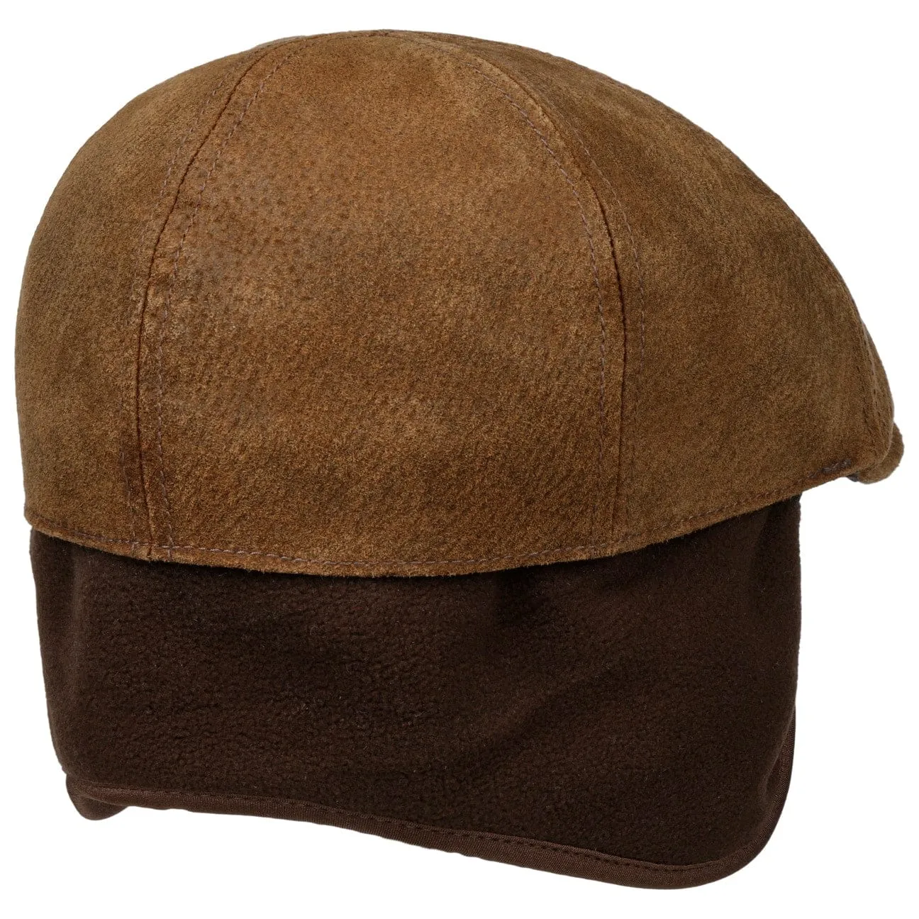Stetson Accessories Schweinsleder Flachmütze mit Ohrenklappen von Stetson