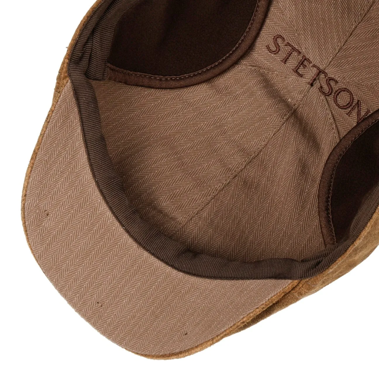 Stetson Accessories Schweinsleder Flachmütze mit Ohrenklappen von Stetson