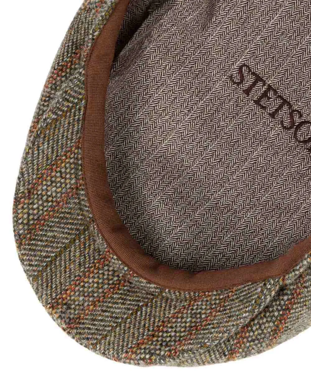 Stetson Kent Fischgrät Streifen Flachmütze Stetson Hüte