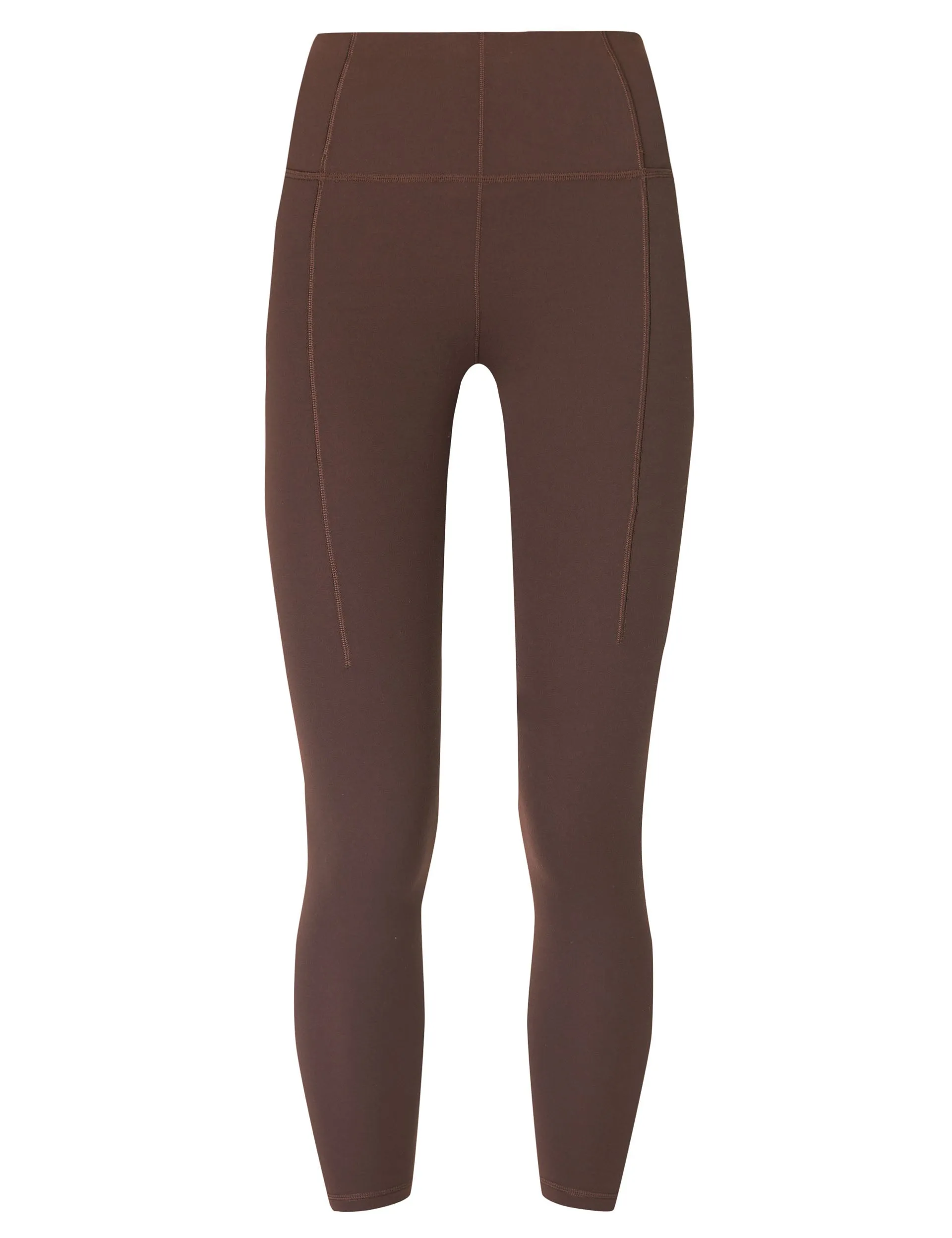 Superweiche 7/8 Yoga-Leggings - Kakaobraun