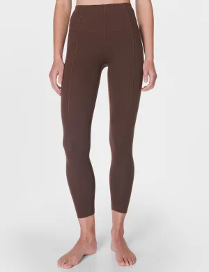Superweiche 7/8 Yoga-Leggings - Kakaobraun