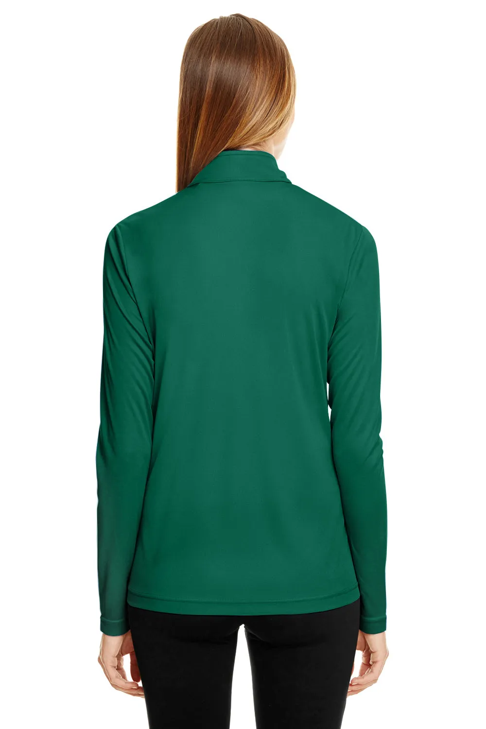 Team 365 Damen Zone Performance Feuchtigkeitstransportierendes 1/4-Zip Sweatshirt - Waldgrün