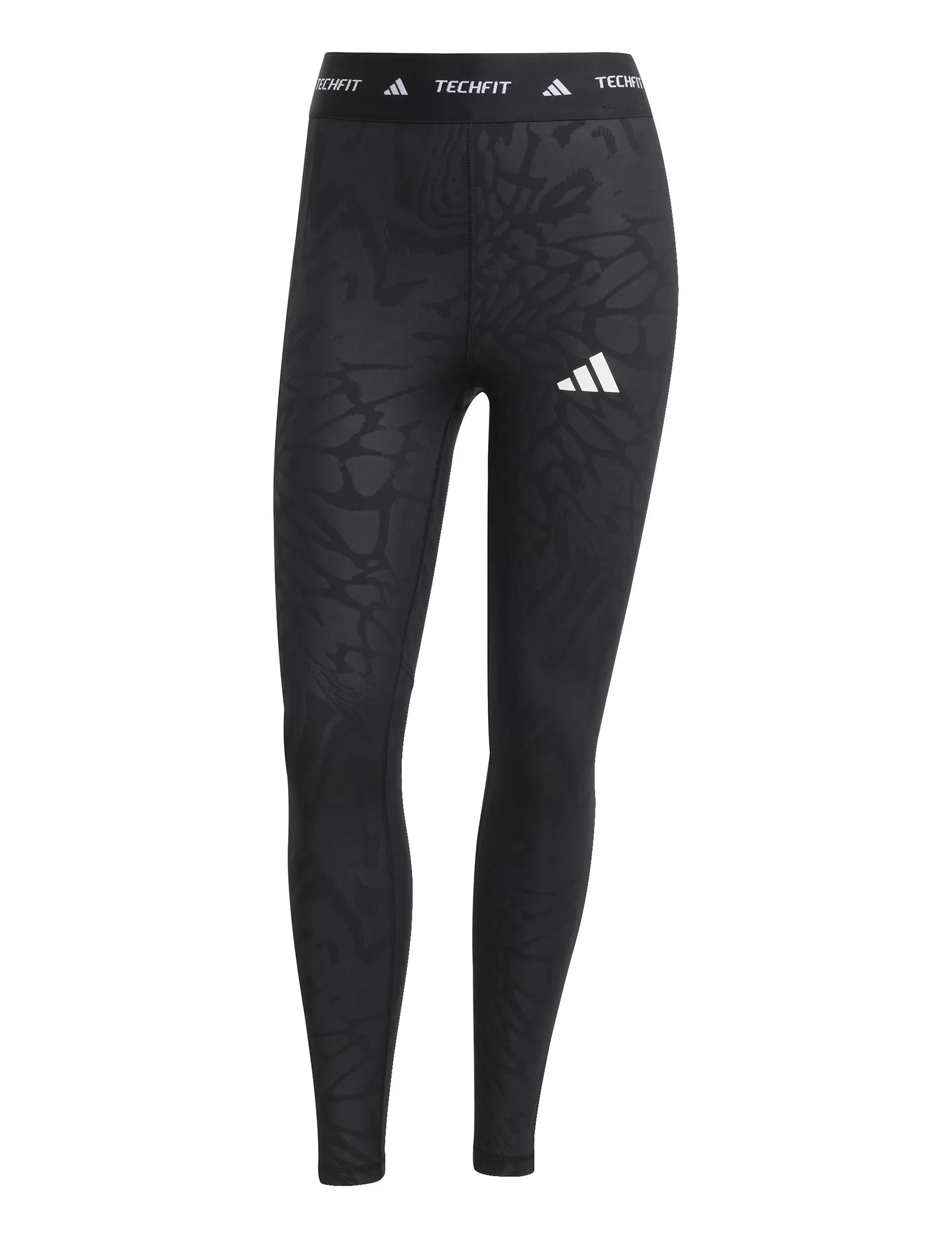 Techfit Bedruckte 7/8 Leggings - Schwarz