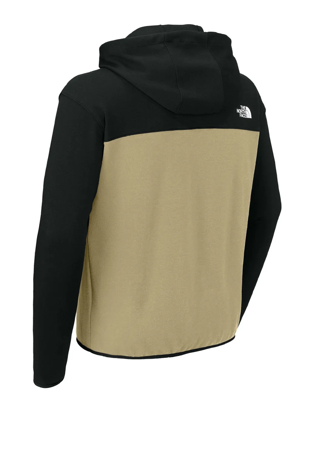The North Face Herren Kapuzenpullover mit Reißverschluss und Taschen in Khaki Stone/Schwarz