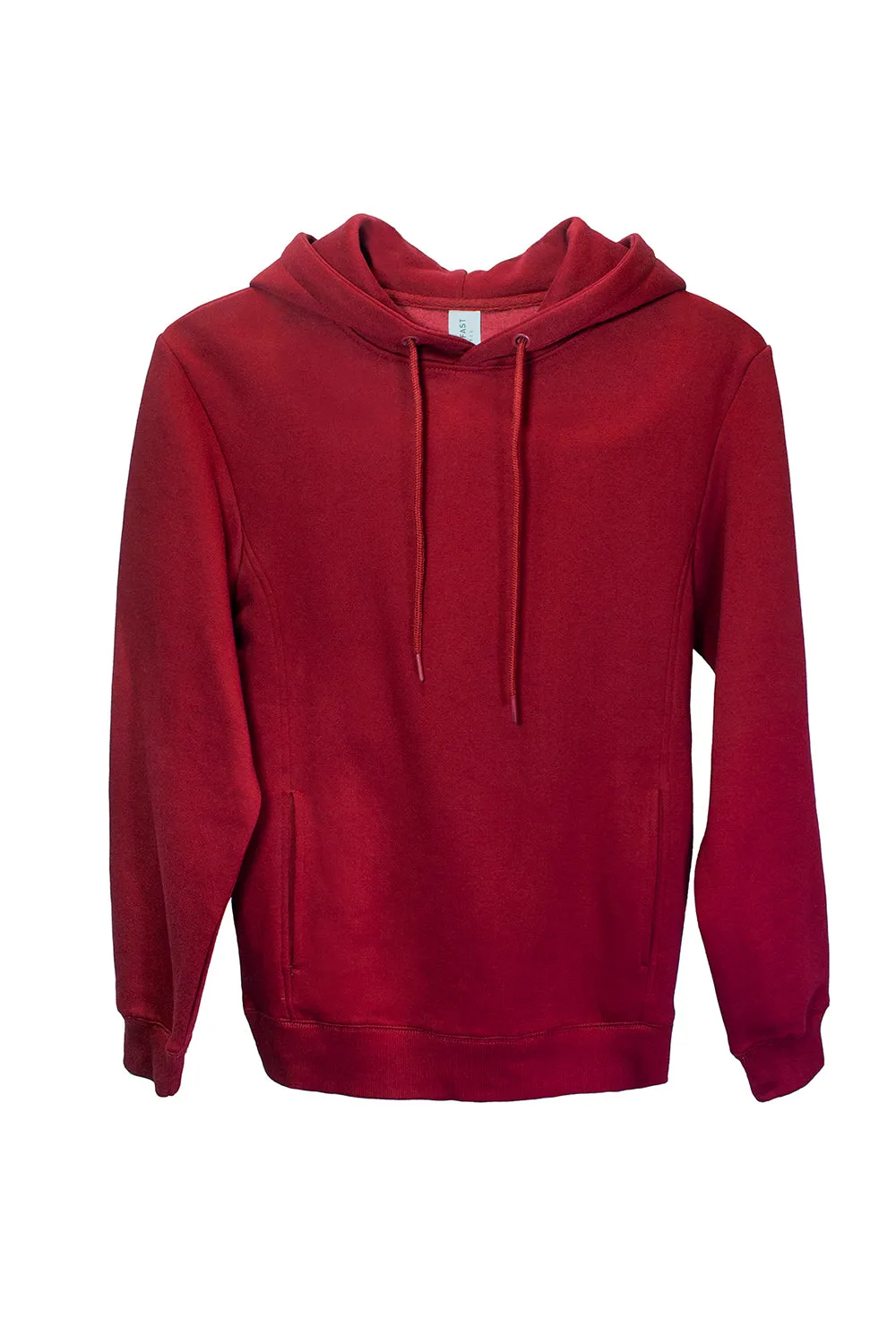 Threadfast Apparel Herren Ultimate Fleece Kapuzenpullover Hoodie mit Taschen - Burgunder