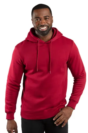 Threadfast Apparel Herren Ultimate Fleece Kapuzenpullover Hoodie mit Taschen - Burgunder