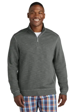 Tommy Bahama Herren Tobago Bay 1/4-Zip Sweatshirt - Höhlengrau