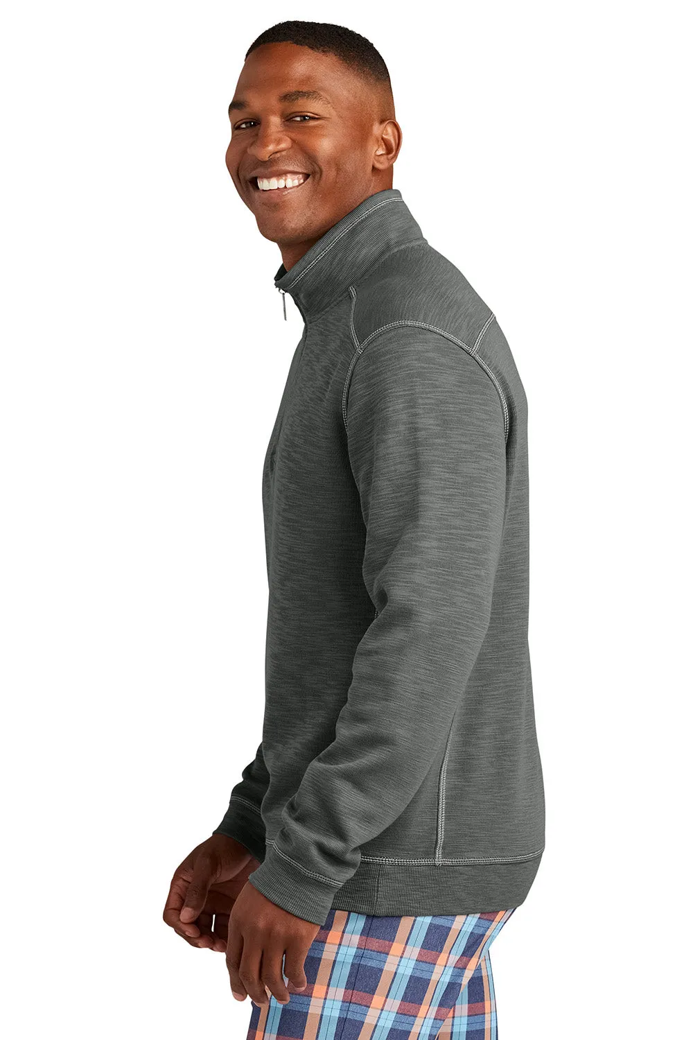 Tommy Bahama Herren Tobago Bay 1/4-Zip Sweatshirt - Höhlengrau