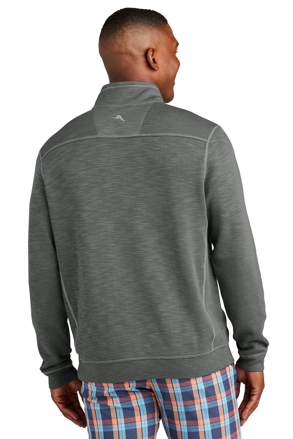 Tommy Bahama Herren Tobago Bay 1/4-Zip Sweatshirt - Höhlengrau