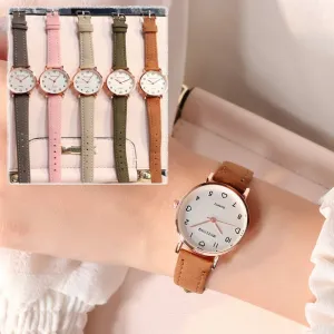 Damenuhren Einfach Vintage Kleines Zifferblatt Uhr Süßes Lederarmband Outdoor Sport Armbanduhr Geschenk Fashion Nova Accessoires