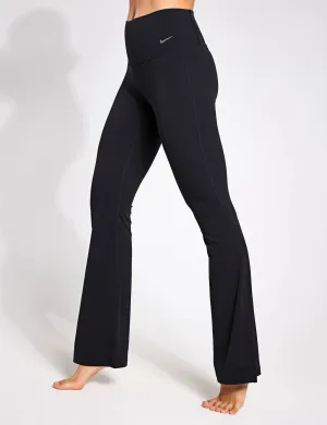 Zenvy High Waisted Flared Leggings - Schwarz