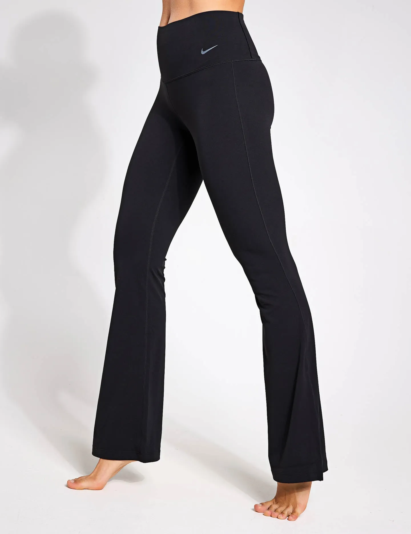 Zenvy High Waisted Flared Leggings - Schwarz