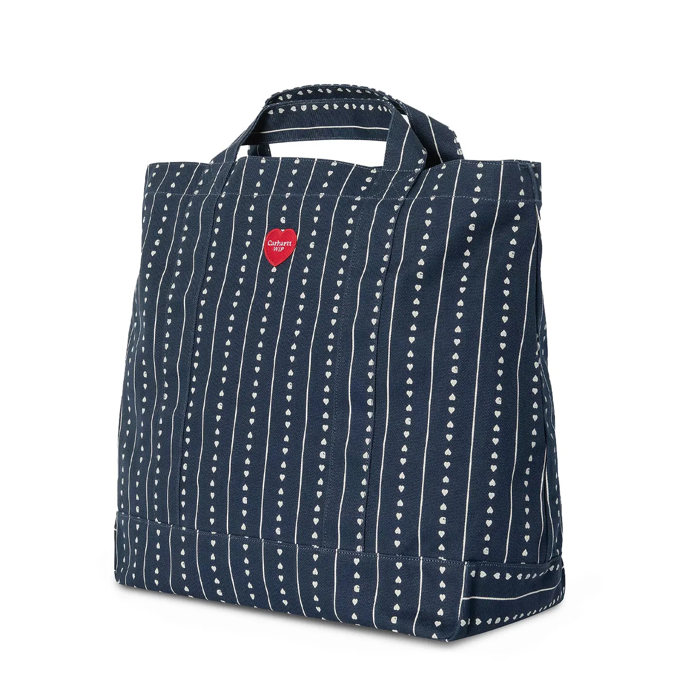 Accessoires Carhartt WIP Accessoires Herren Carhartt WIP Drewe Tragetasche Big Heart C Nadelstreifen / Tinte / Natur