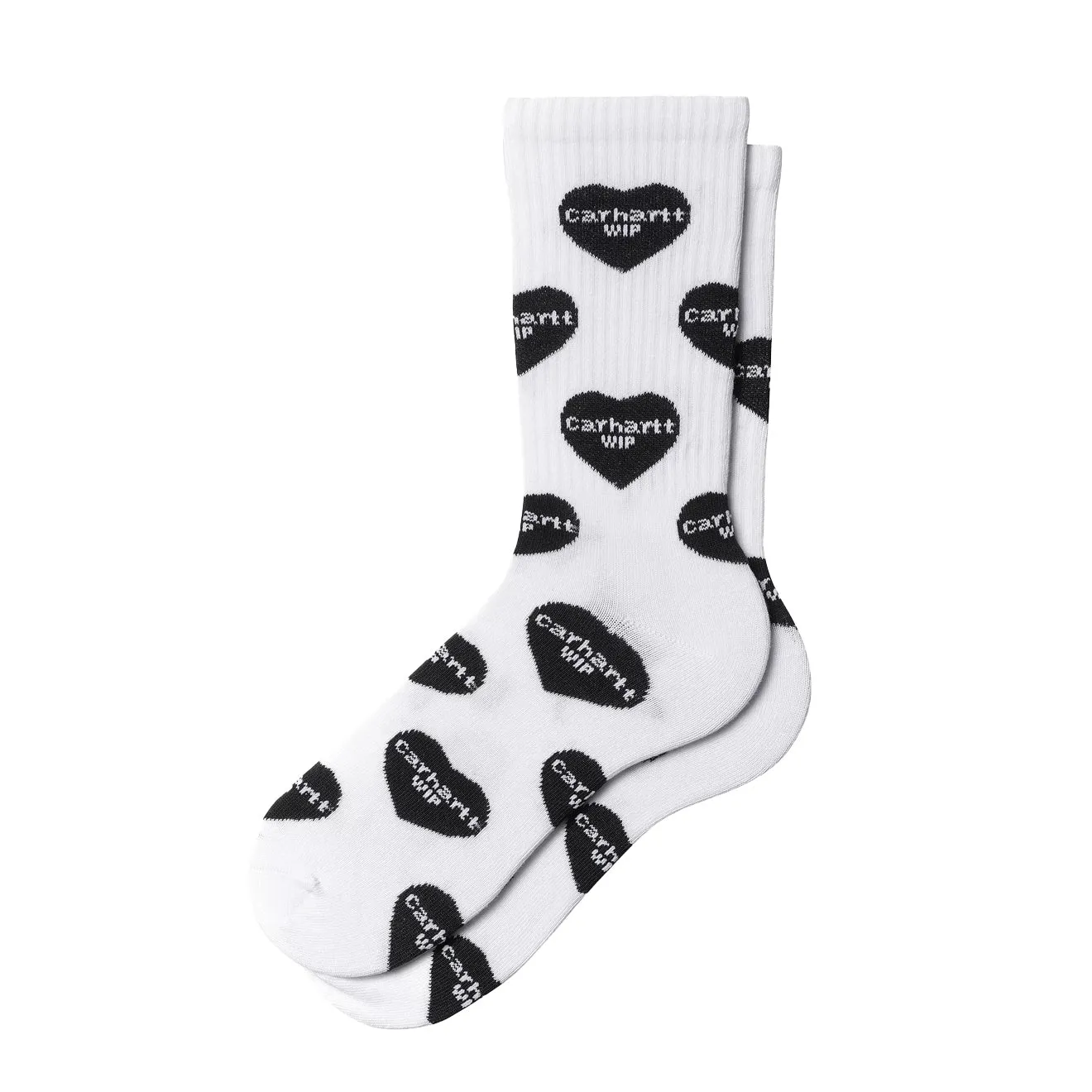 Accessoires Carhartt WIP Accessoires Herren Carhartt WIP Socken mit Herz-Logo Jacquard-Herz-Logo / Weiß