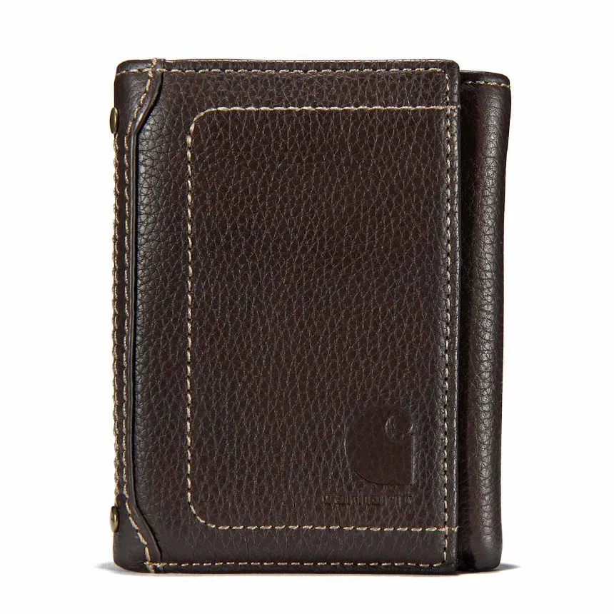 Accessoires_Carhartt_Accessoires Herren Pebble Leder Dreifach-Portemonnaie