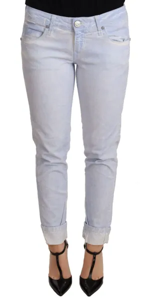 Acht Baumwoll-Saum mit Umschlag Skinny Damen Hose Frauen Jeans