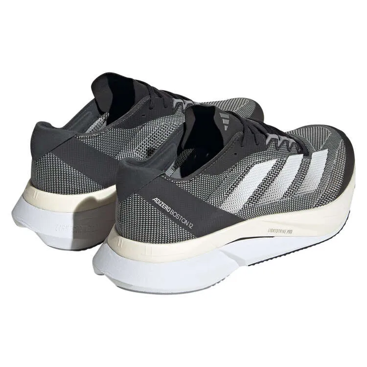 Adidas Adizero Boston 12 Damen Schwarz Weiß Carbon
