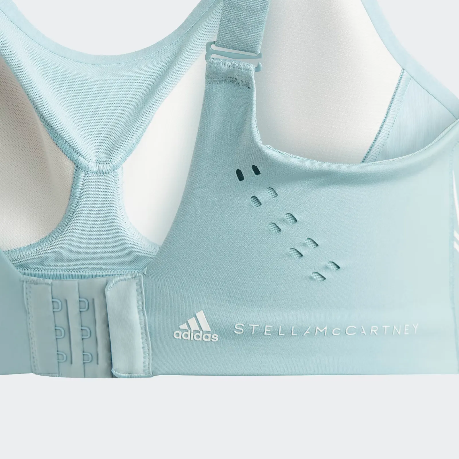 Adidas By Stella McCartney TruePace Damen XL Blau Sport-BH mit hohem Halt ERK617