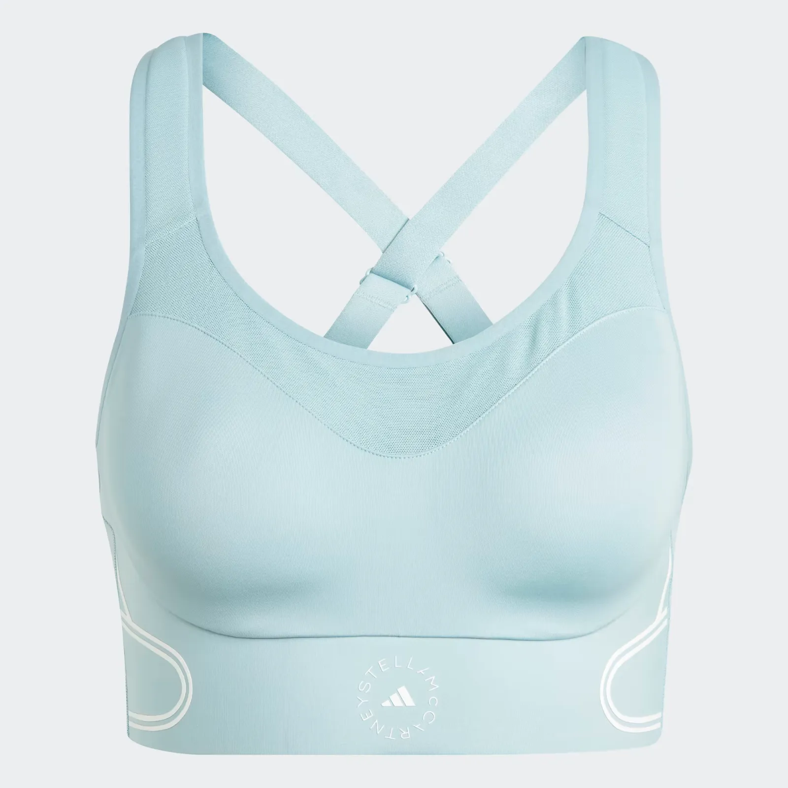Adidas By Stella McCartney TruePace Damen XL Blau Sport-BH mit hohem Halt ERK617