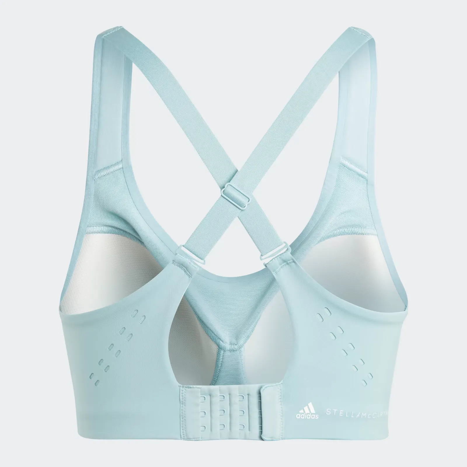 Adidas By Stella McCartney TruePace Damen XL Blau Sport-BH mit hohem Halt ERK617