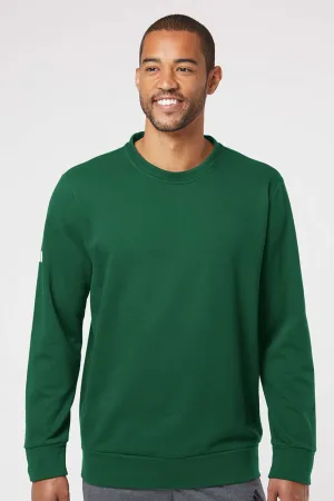 Adidas Herren Fleece Pullover mit Rundhalsausschnitt - Collegiate Grün
