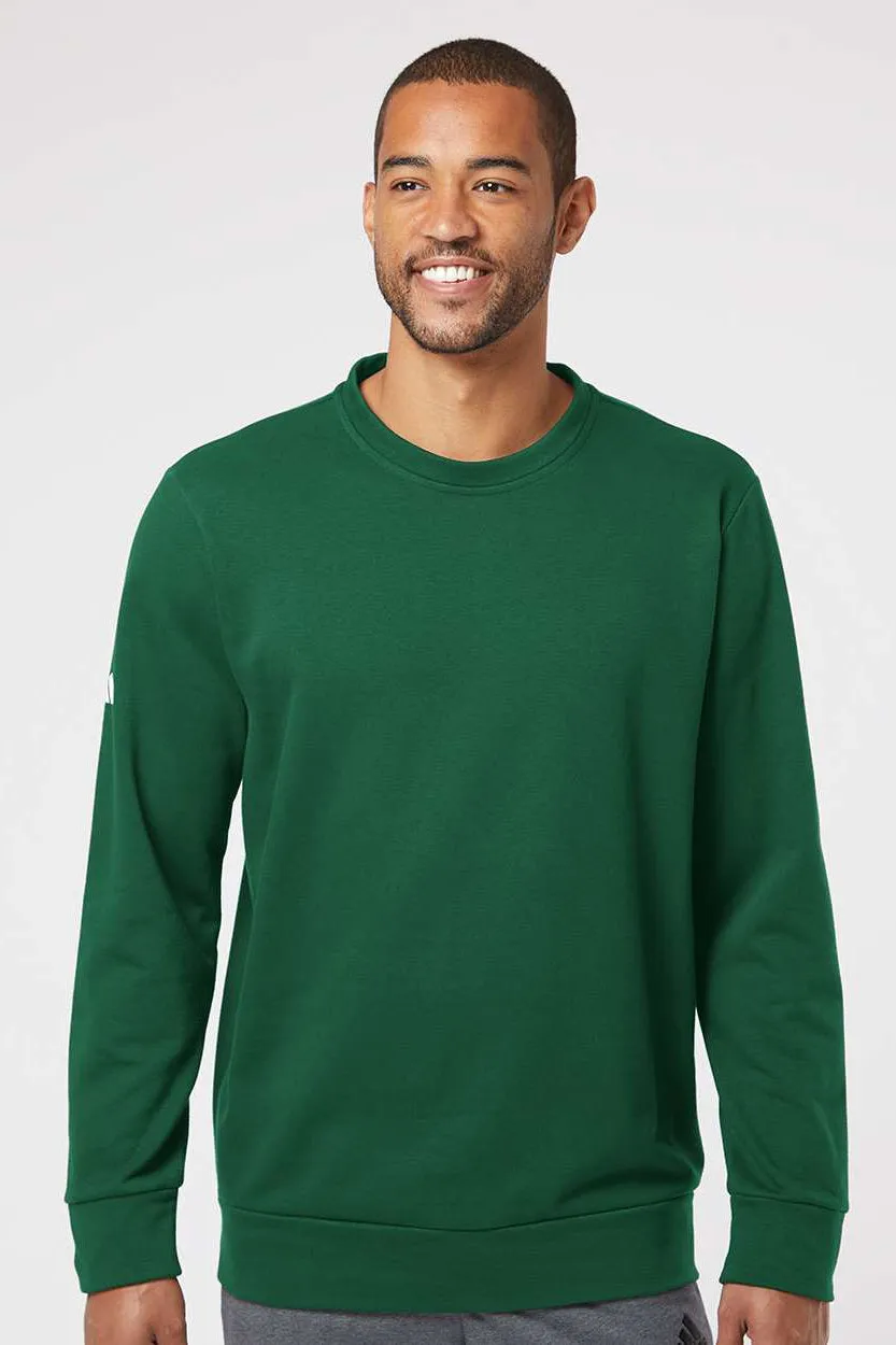 Adidas Herren Fleece Pullover mit Rundhalsausschnitt - Collegiate Grün