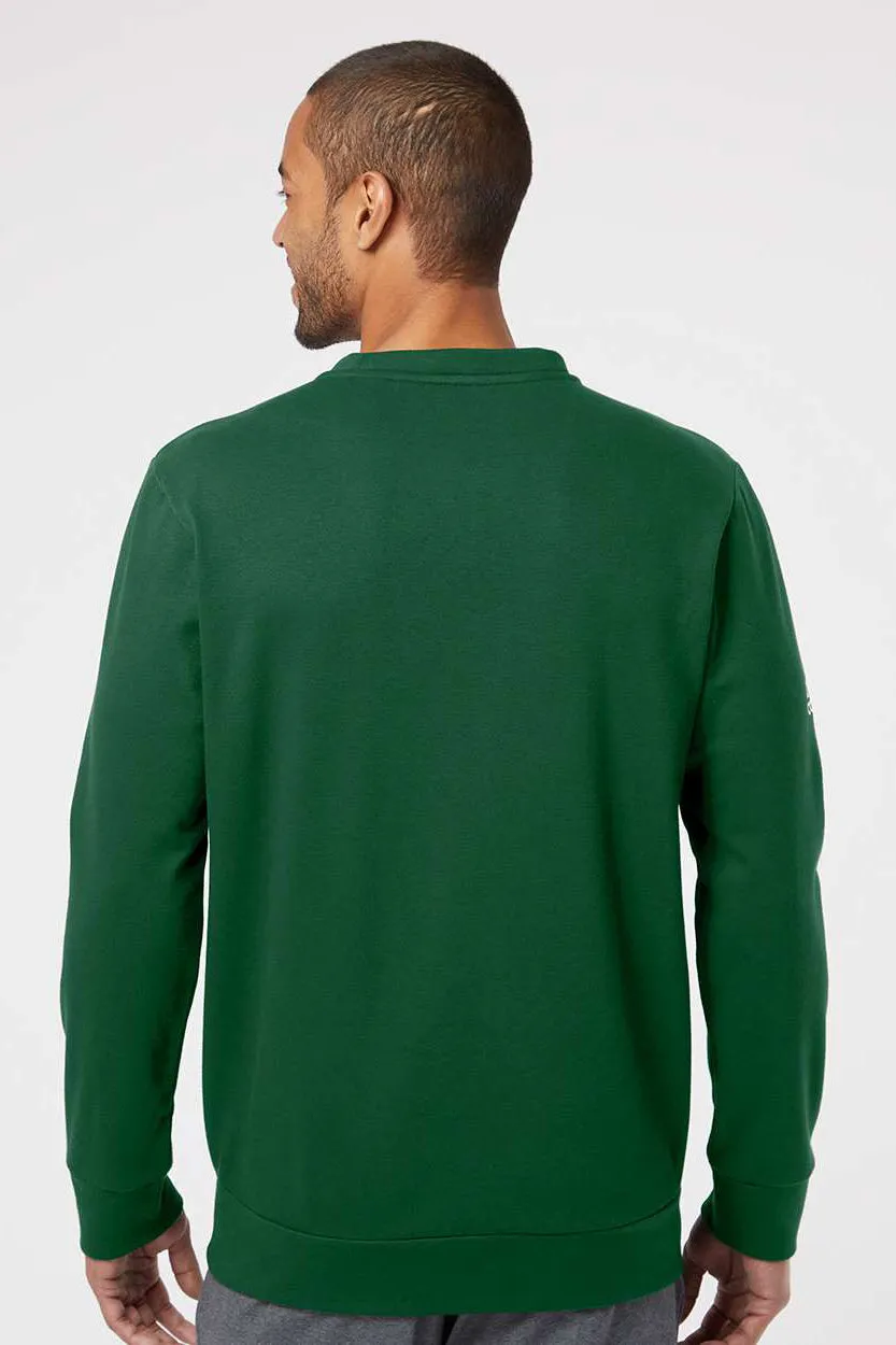 Adidas Herren Fleece Pullover mit Rundhalsausschnitt - Collegiate Grün