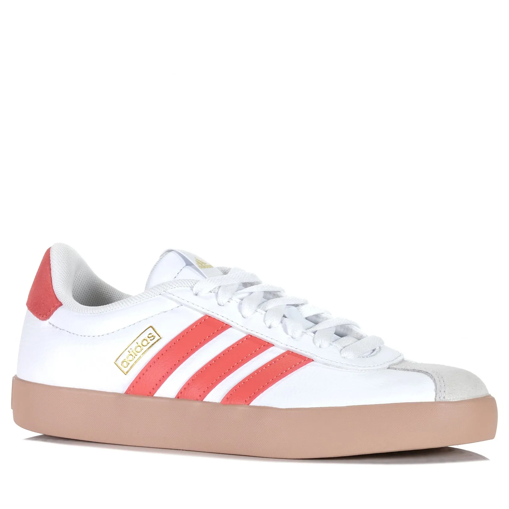 Adidas VL Court 3.0 Damen Weiß/Vorgetragener Scharlach