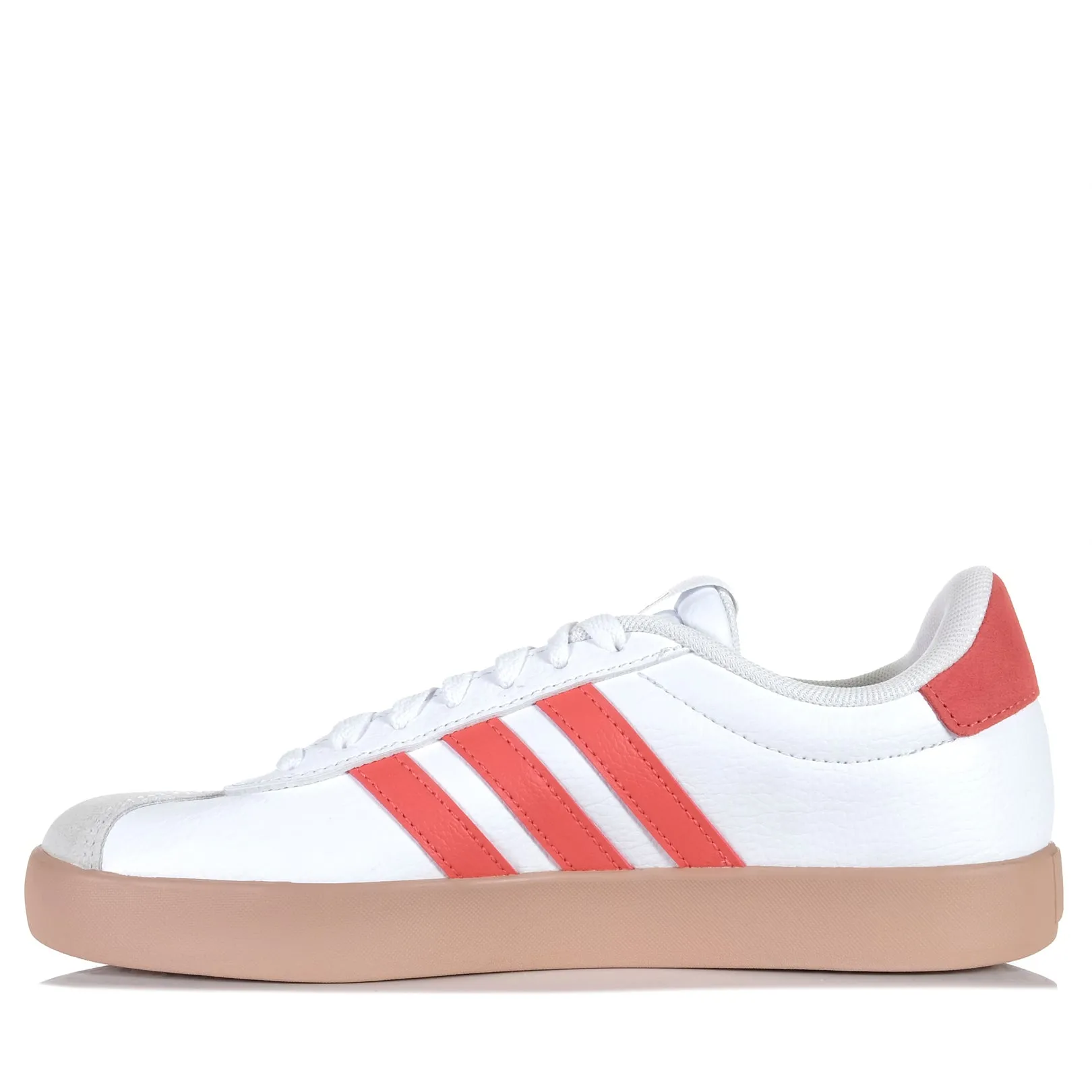 Adidas VL Court 3.0 Damen Weiß/Vorgetragener Scharlach