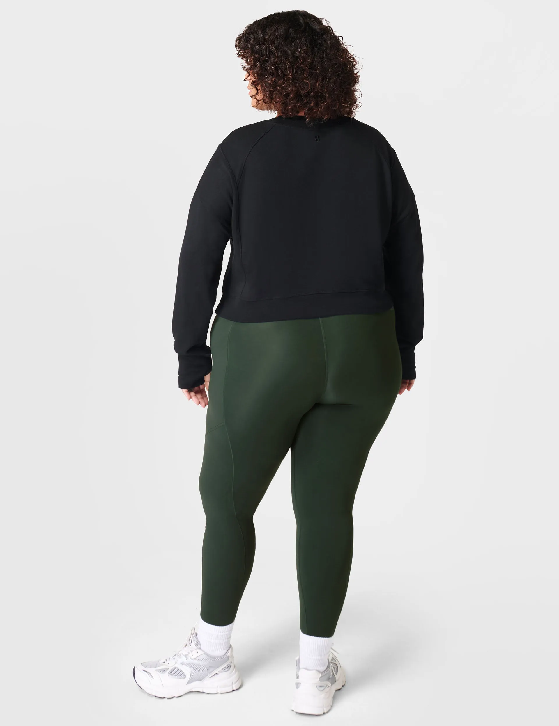 After Class Crop Sweatshirt - Schwarz