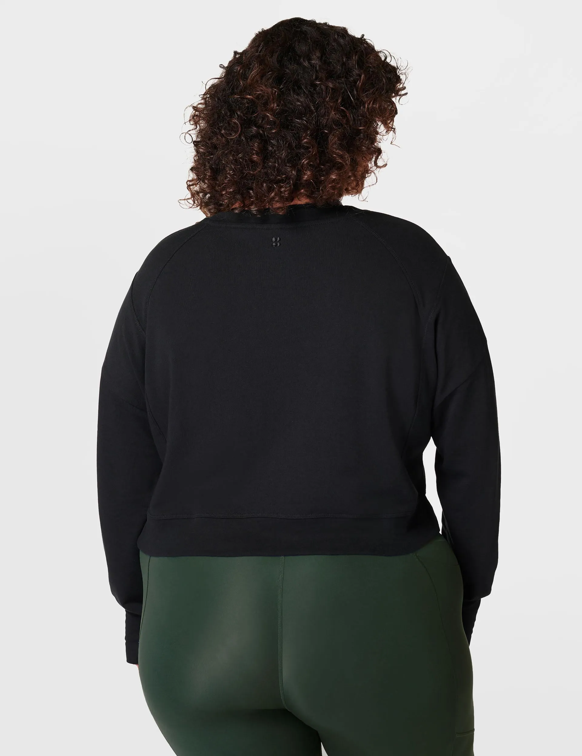 After Class Crop Sweatshirt - Schwarz