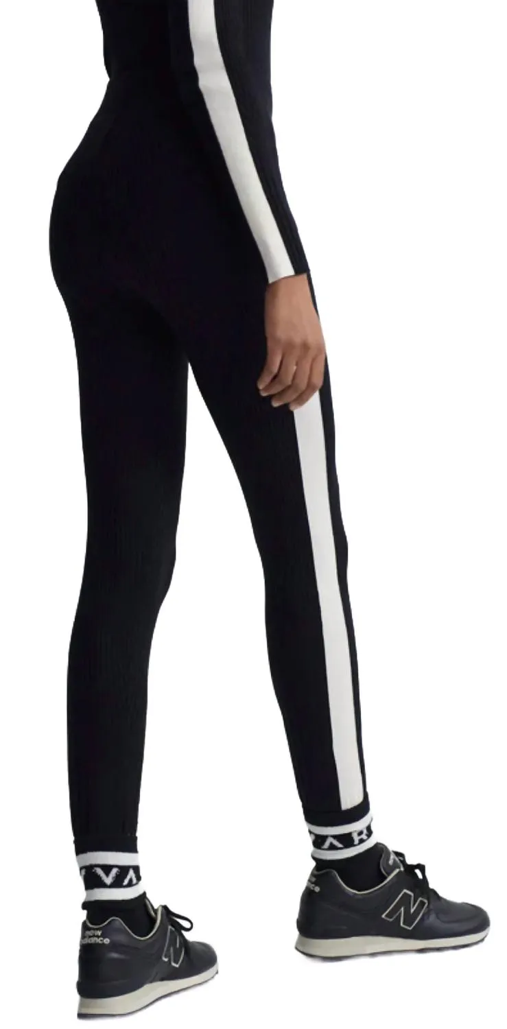 Aiden Strick-Legging in Schwarz