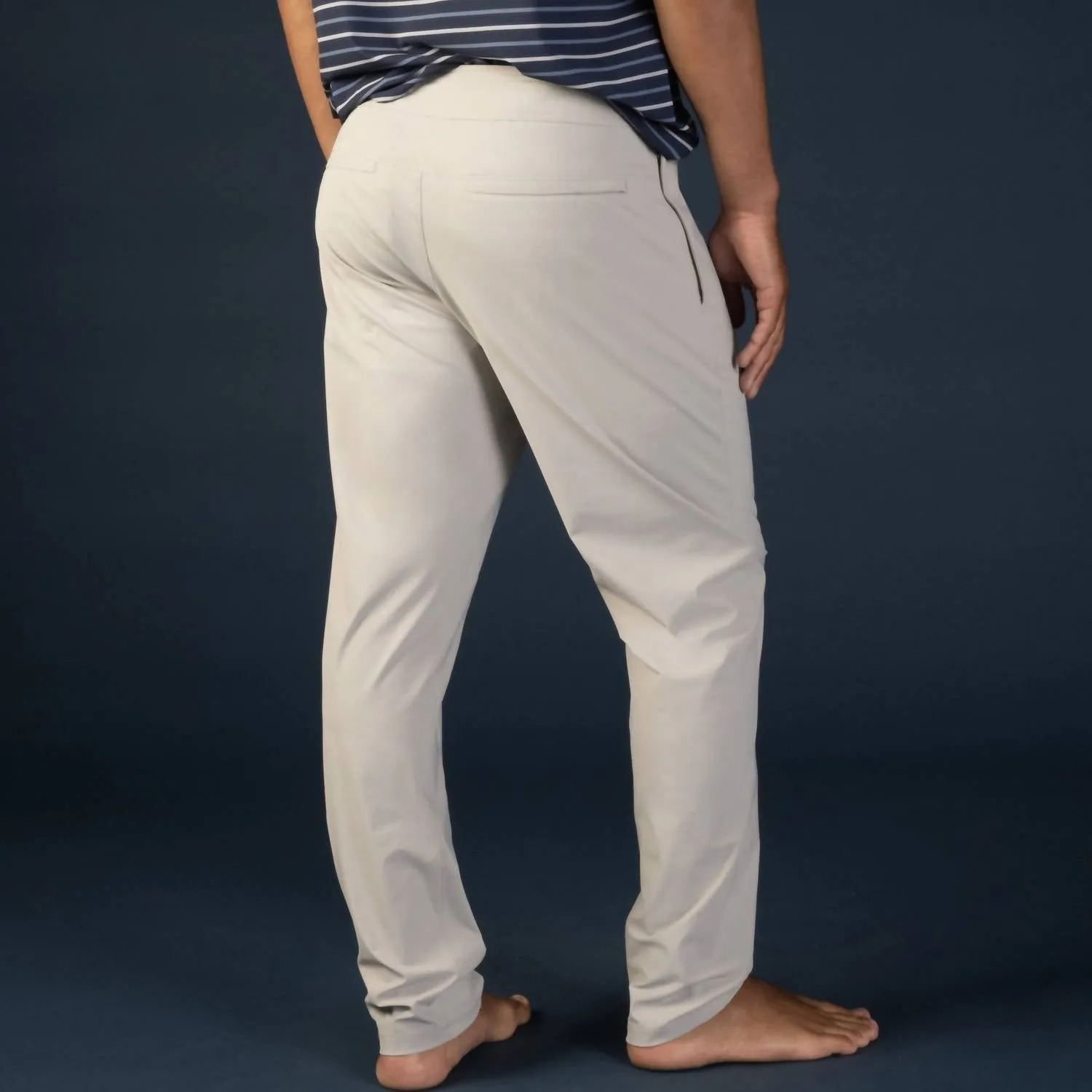 Ganztägige Sportliche Pendlerhose In Birkenfarbe