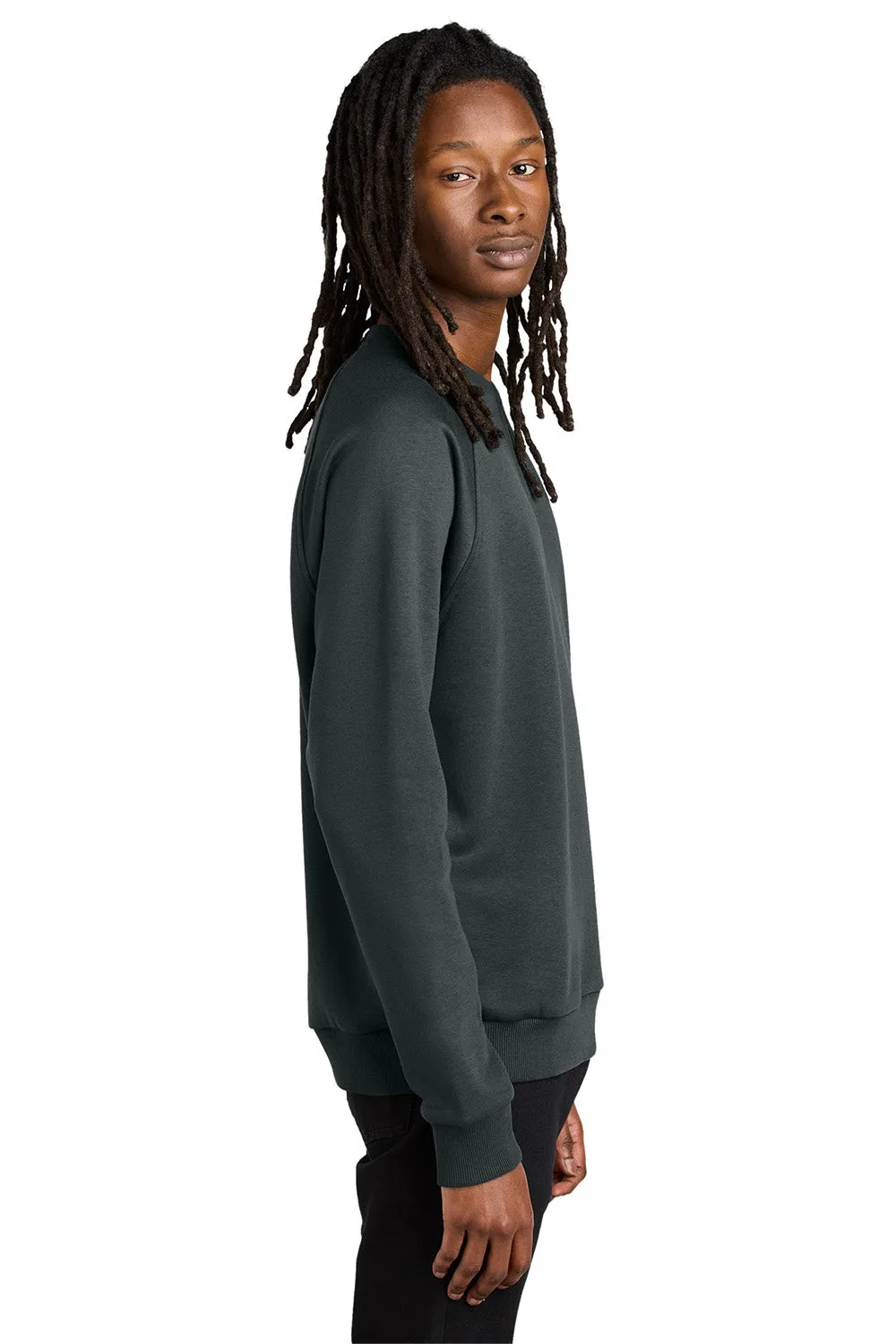 Allmade Herren CVC-Fleece Rundhalspullover - Geländegrau