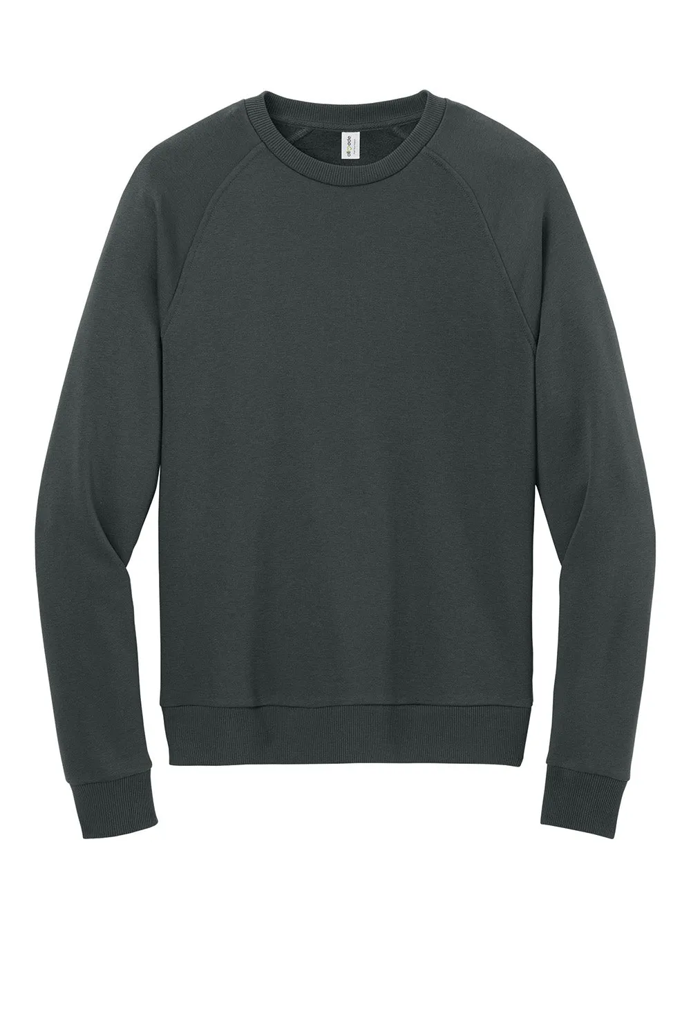 Allmade Herren CVC-Fleece Rundhalspullover - Geländegrau