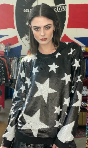 Any Old Iron Glitzer Stern Sweatshirt