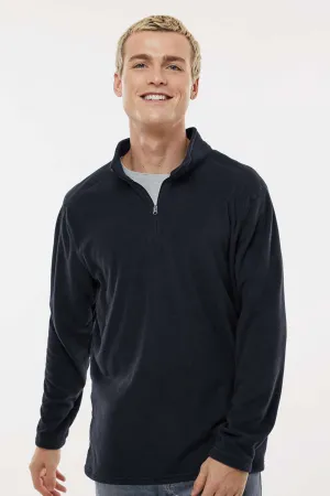 Augusta Sportswear Herren Eco Revive Micro Lite Fleece 1/4-Zip Sweatshirt - Schwarz