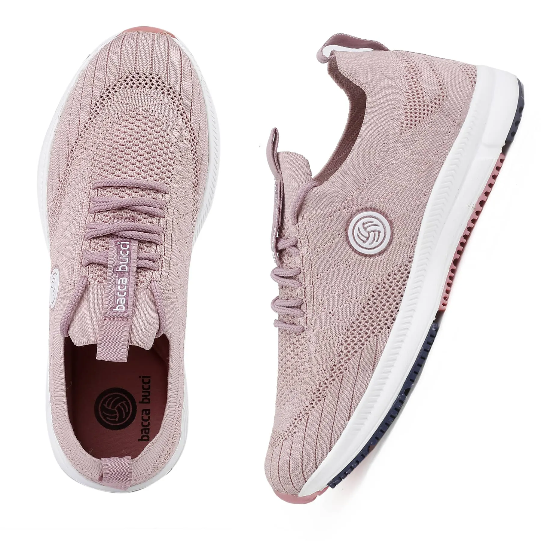 Bacca Bucci WAVE RIDER Trainingsschuhe für Damen | Rosa Freizeitsneaker für Frauen
